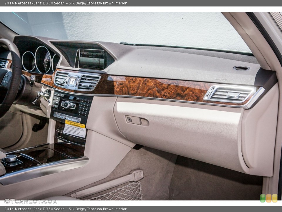 Silk Beige/Espresso Brown Interior Dashboard for the 2014 Mercedes-Benz E 350 Sedan #80374759