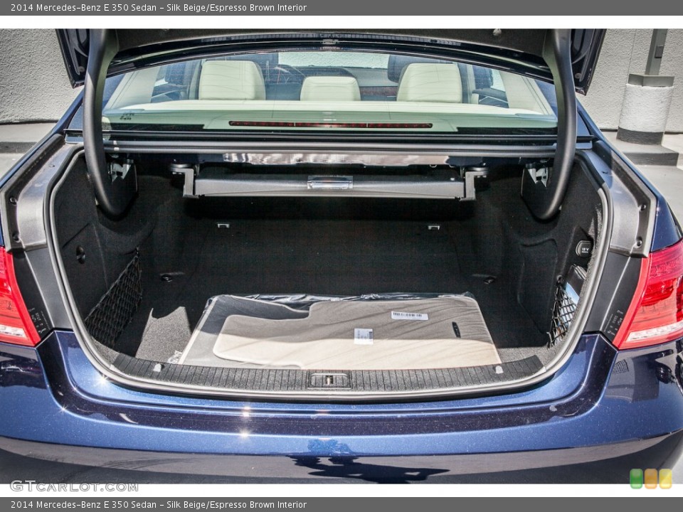 Silk Beige/Espresso Brown Interior Trunk for the 2014 Mercedes-Benz E 350 Sedan #80374972