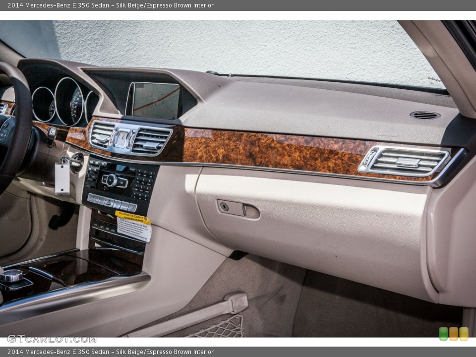 Silk Beige/Espresso Brown Interior Dashboard for the 2014 Mercedes-Benz E 350 Sedan #80375104