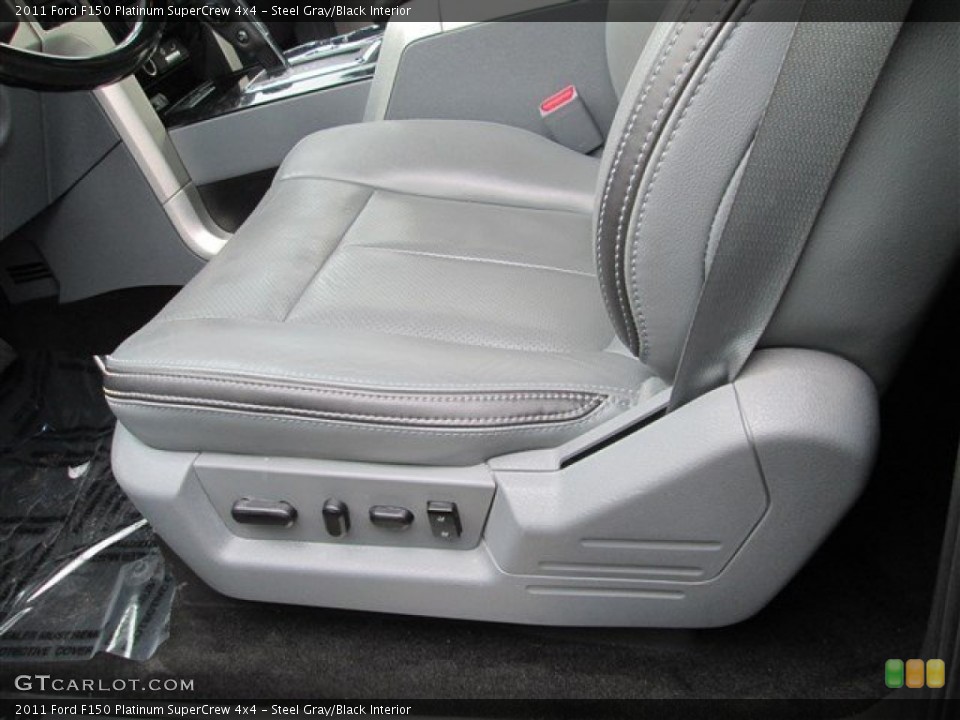 Steel Gray/Black Interior Controls for the 2011 Ford F150 Platinum SuperCrew 4x4 #80379355