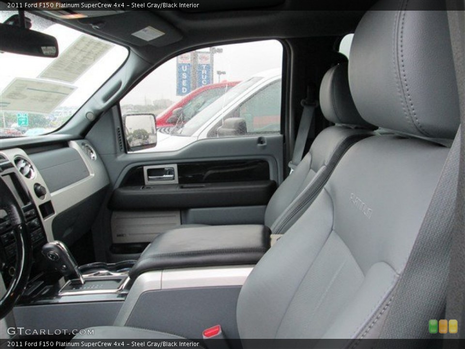 Steel Gray/Black Interior Photo for the 2011 Ford F150 Platinum SuperCrew 4x4 #80379373