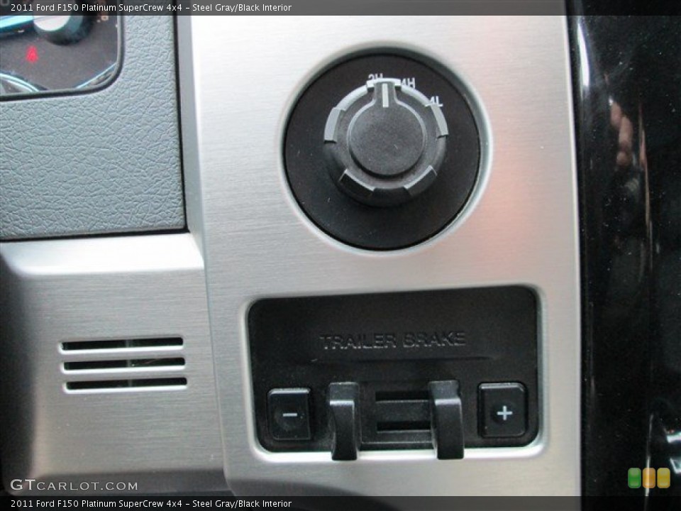 Steel Gray/Black Interior Controls for the 2011 Ford F150 Platinum SuperCrew 4x4 #80379471