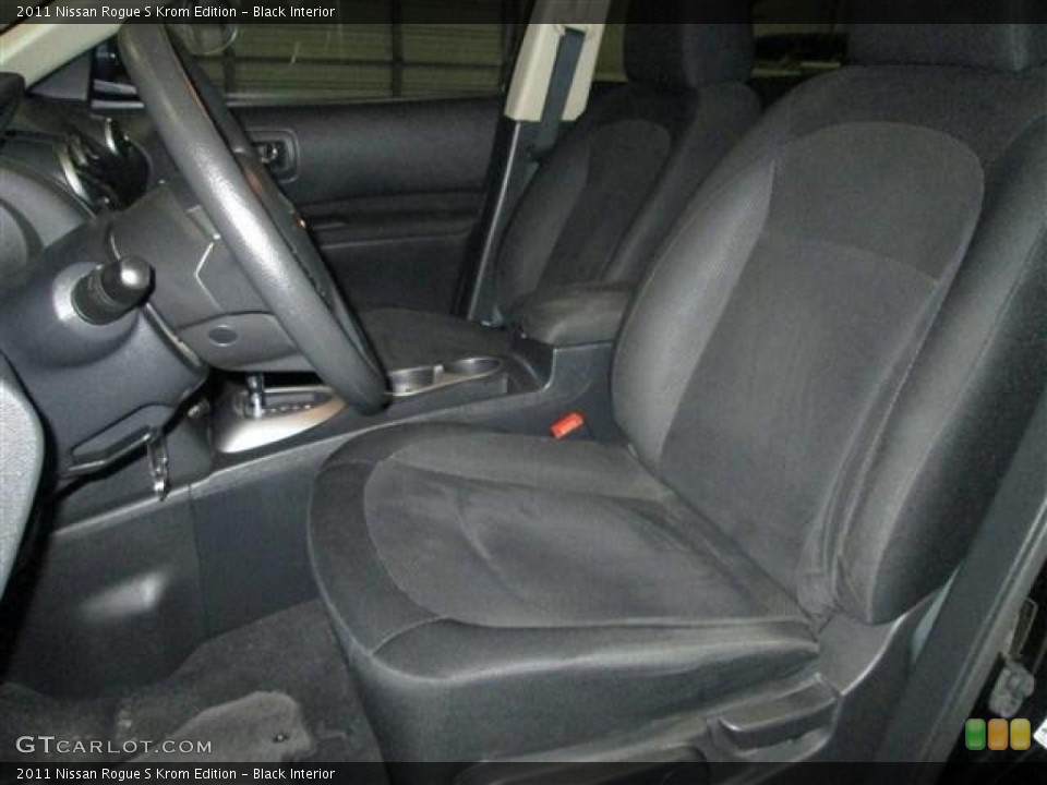 Black Interior Photo for the 2011 Nissan Rogue S Krom Edition #80385243