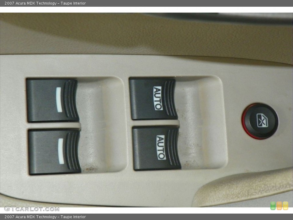 Taupe Interior Controls for the 2007 Acura MDX Technology #80385822