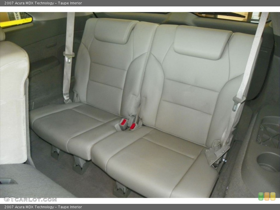 Taupe Interior Rear Seat for the 2007 Acura MDX Technology #80385904