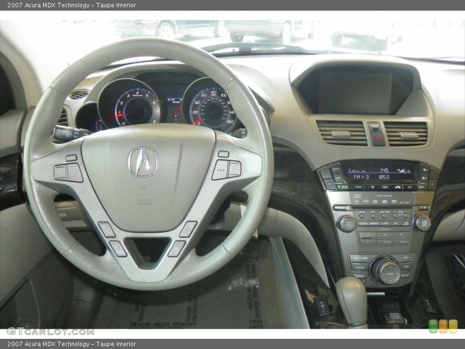 Taupe Interior Dashboard for the 2007 Acura MDX Technology #80386005