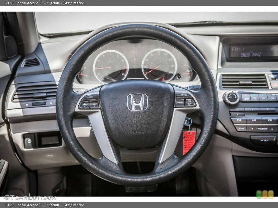 Gray Interior Steering Wheel for the 2010 Honda Accord LX-P Sedan #80390264