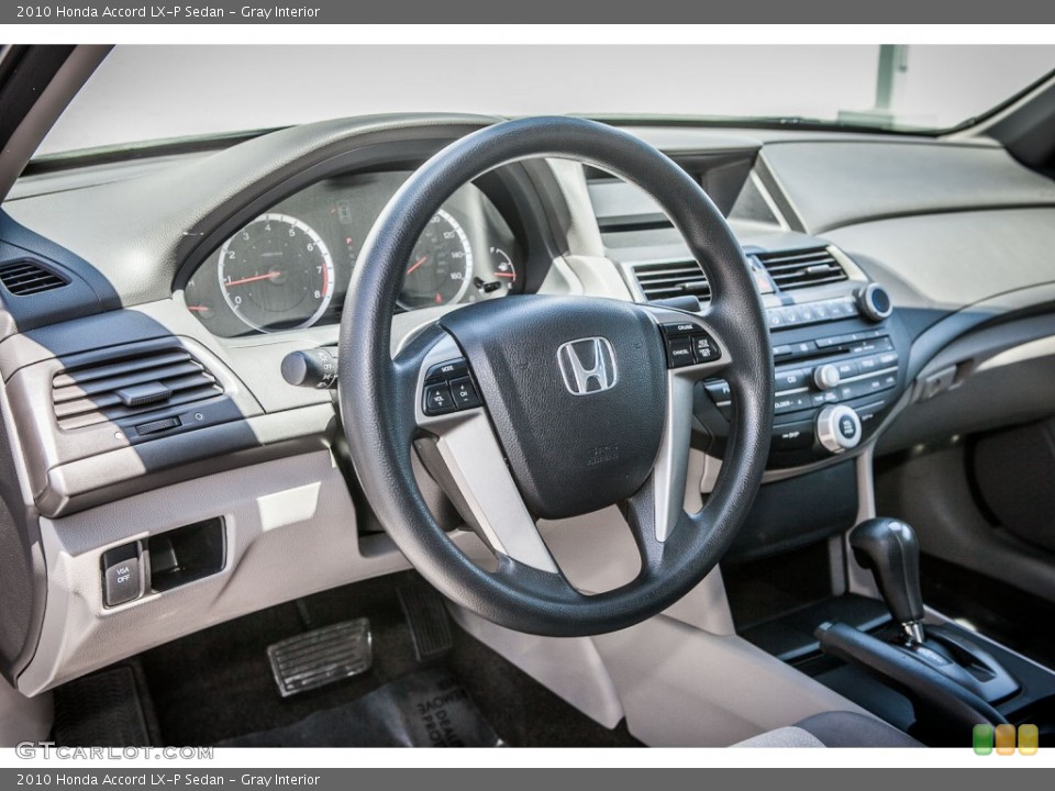 Gray Interior Dashboard for the 2010 Honda Accord LX-P Sedan #80390313