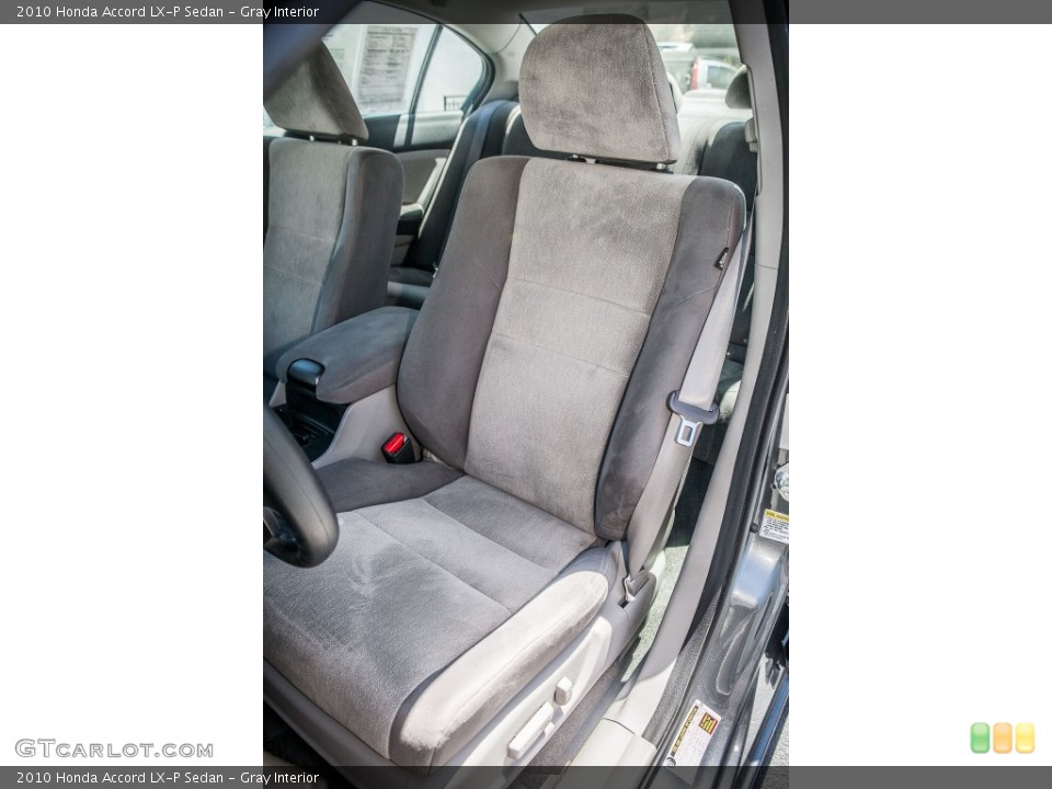 Gray Interior Front Seat for the 2010 Honda Accord LX-P Sedan #80390370