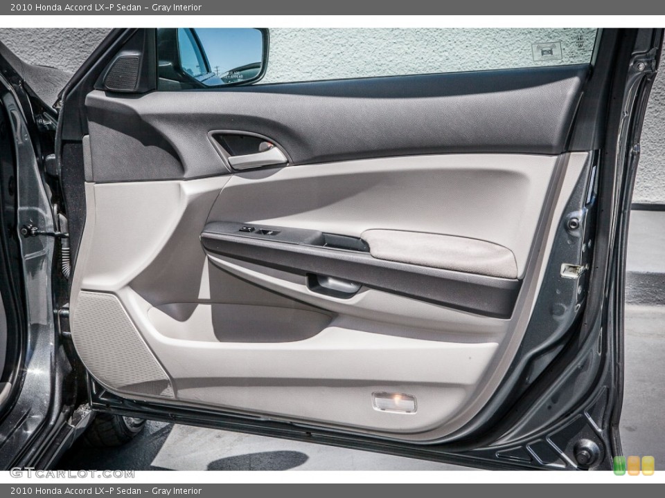 Gray Interior Door Panel for the 2010 Honda Accord LX-P Sedan #80390424