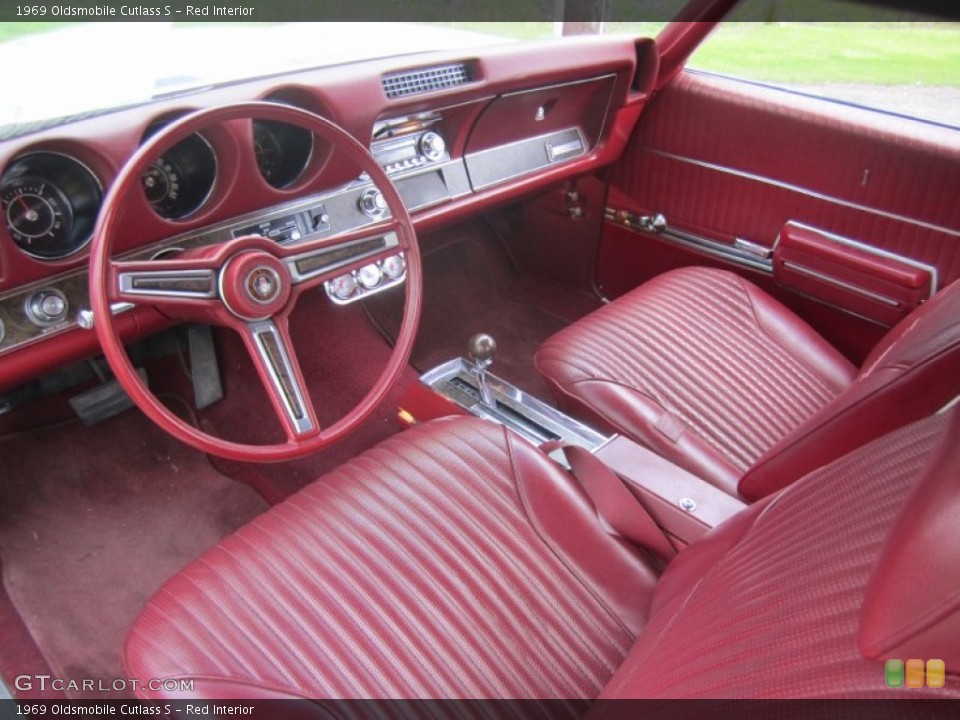 Red 1969 Oldsmobile Cutlass Interiors