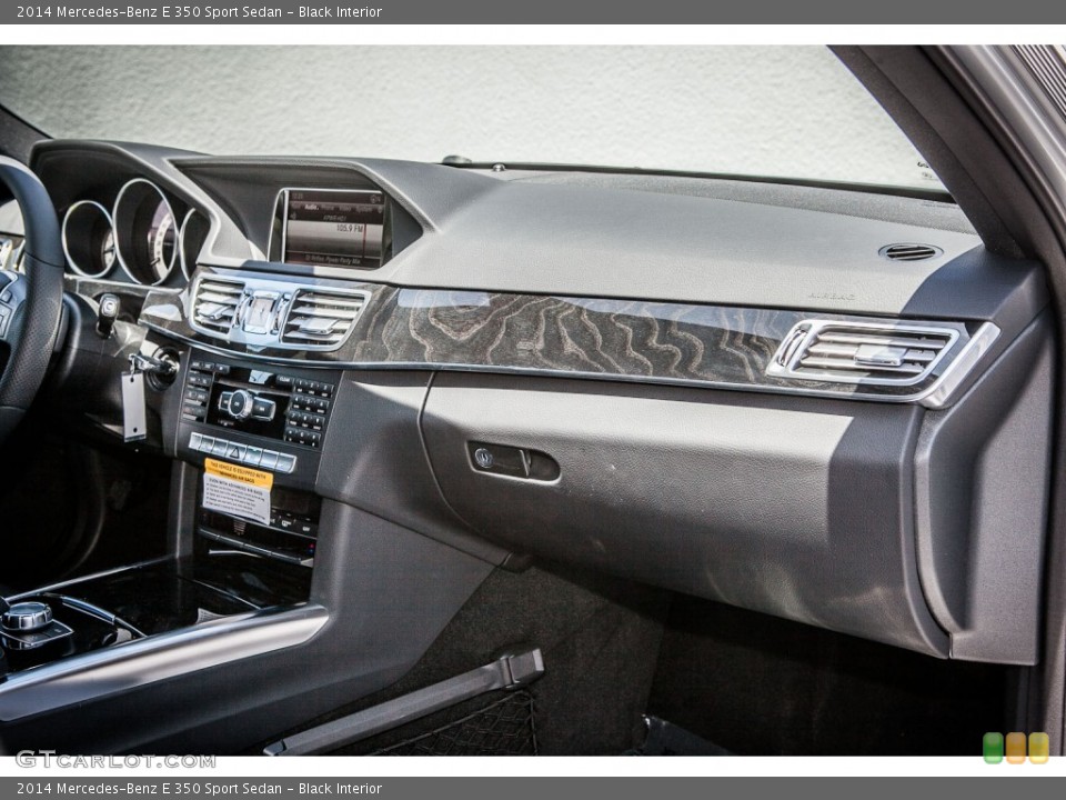 Black Interior Dashboard for the 2014 Mercedes-Benz E 350 Sport Sedan #80391312