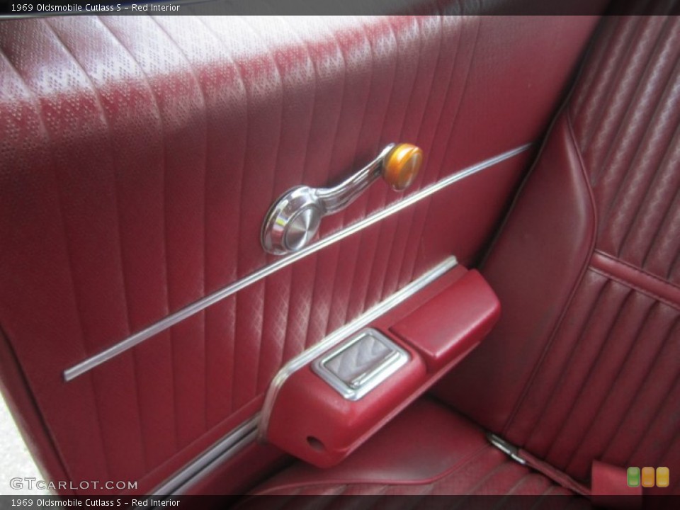 Red Interior Door Panel for the 1969 Oldsmobile Cutlass S #80391327