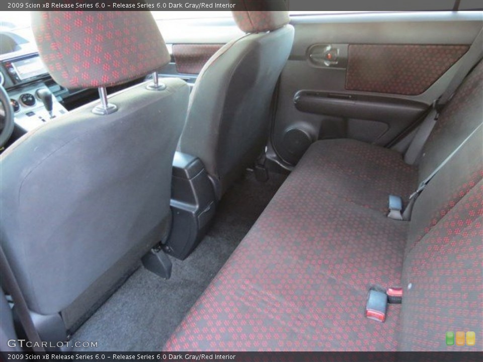 Release Series 6.0 Dark Gray/Red Interior Rear Seat for the 2009 Scion xB Release Series 6.0 #80393134