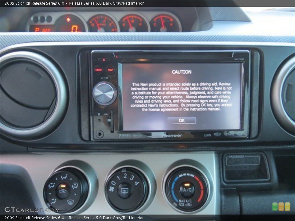 Release Series 6.0 Dark Gray/Red Interior Controls for the 2009 Scion xB Release Series 6.0 #80393194