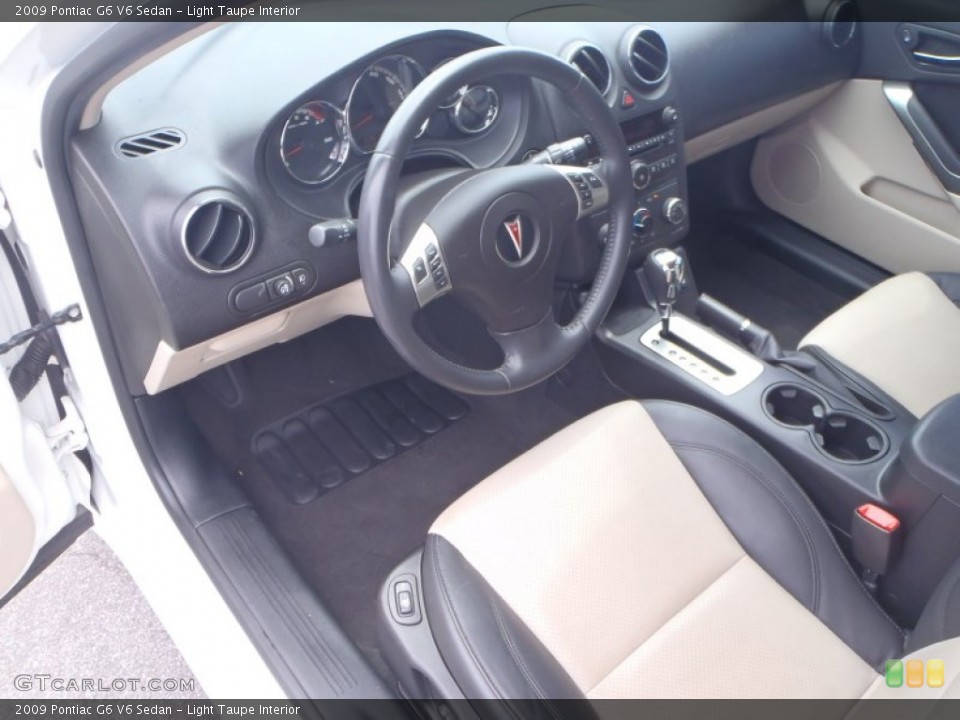 Light Taupe Interior Prime Interior for the 2009 Pontiac G6 V6 Sedan #80394004