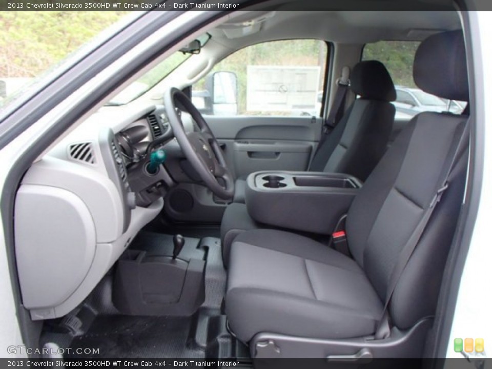 Dark Titanium Interior Photo for the 2013 Chevrolet Silverado 3500HD WT Crew Cab 4x4 #80394088