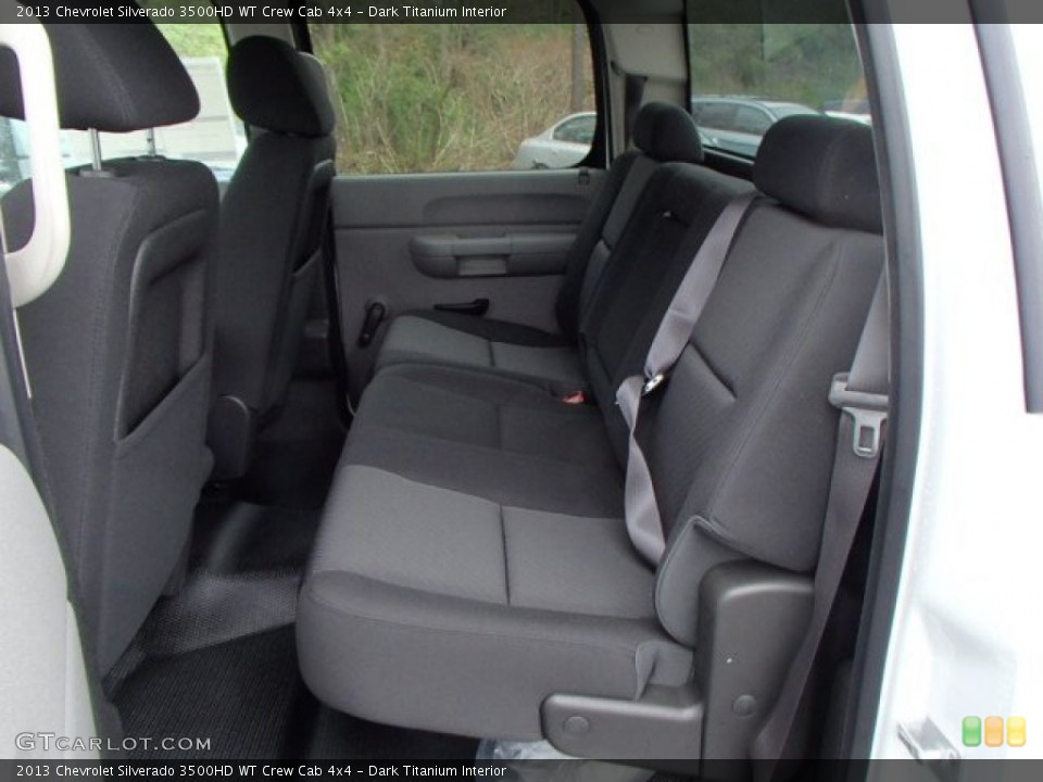 Dark Titanium Interior Rear Seat for the 2013 Chevrolet Silverado 3500HD WT Crew Cab 4x4 #80394133