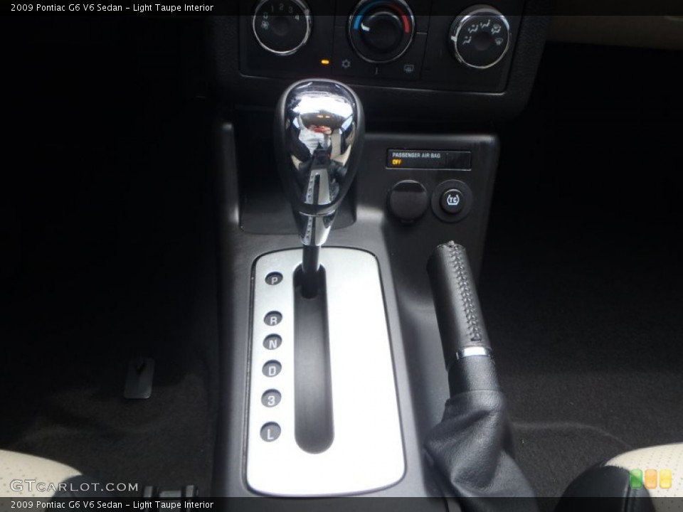 Light Taupe Interior Transmission for the 2009 Pontiac G6 V6 Sedan #80394162