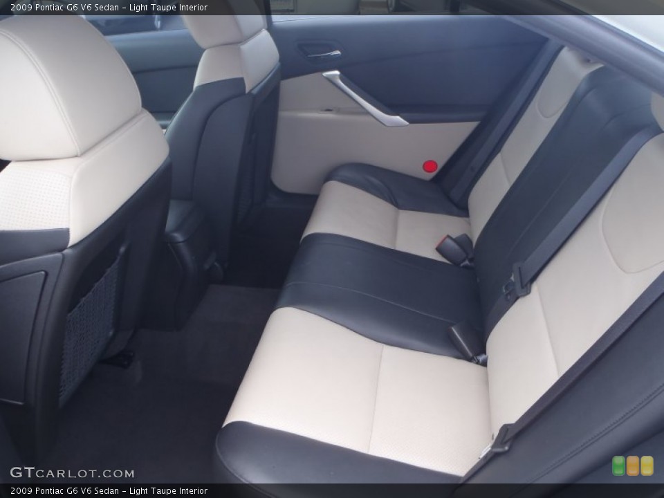 Light Taupe Interior Rear Seat for the 2009 Pontiac G6 V6 Sedan #80394265