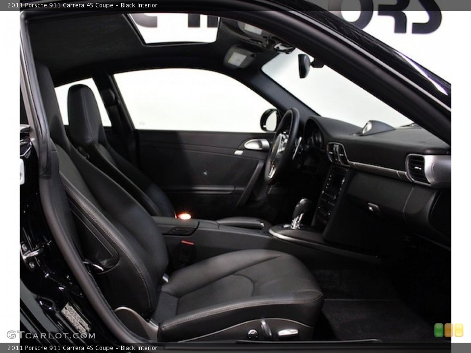 Black Interior Front Seat for the 2011 Porsche 911 Carrera 4S Coupe #80395126