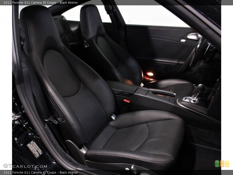 Black Interior Front Seat for the 2011 Porsche 911 Carrera 4S Coupe #80395174