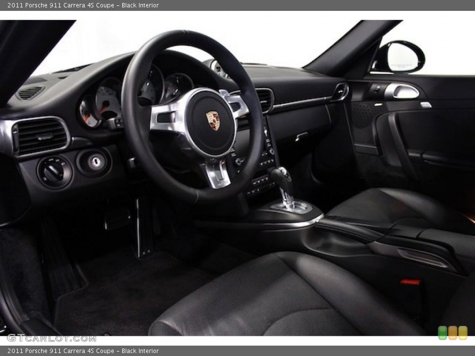 Black Interior Dashboard for the 2011 Porsche 911 Carrera 4S Coupe #80395294