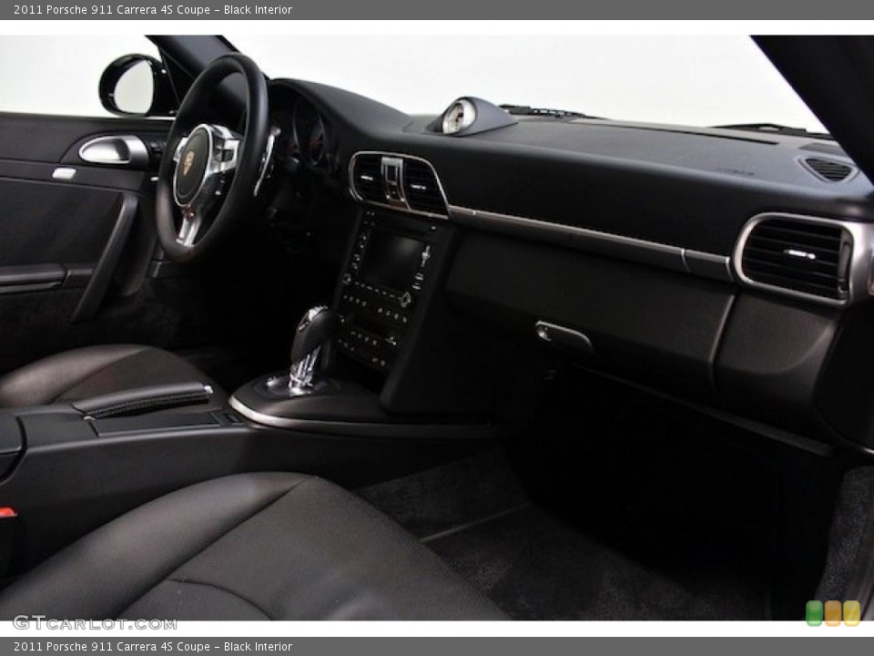 Black Interior Dashboard for the 2011 Porsche 911 Carrera 4S Coupe #80395318