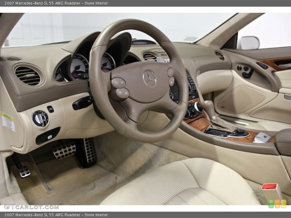 Stone Interior Prime Interior for the 2007 Mercedes-Benz SL 55 AMG Roadster #80396740