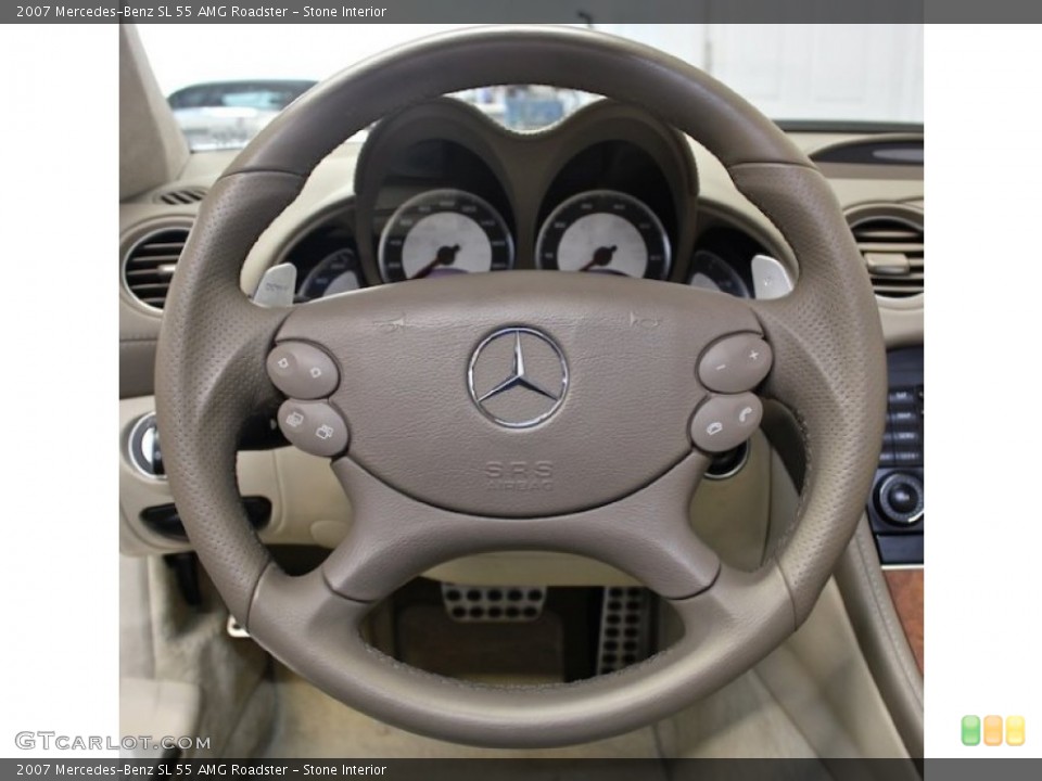 Stone Interior Steering Wheel for the 2007 Mercedes-Benz SL 55 AMG Roadster #80396824