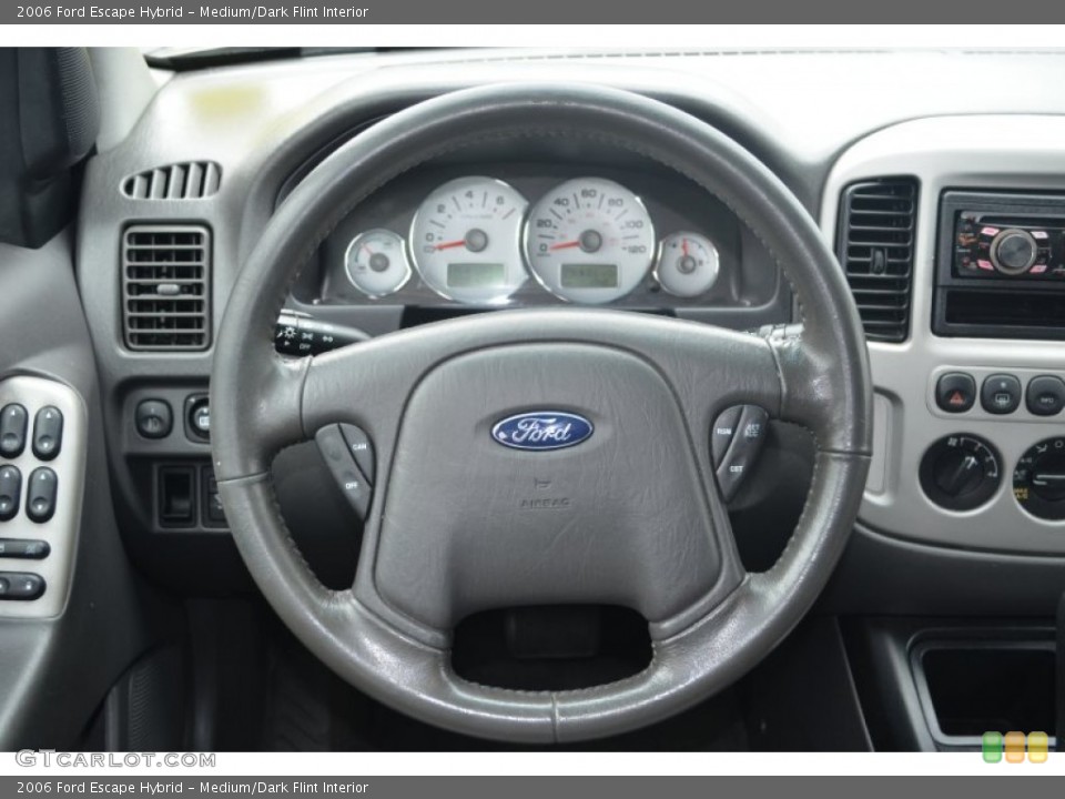 Medium/Dark Flint Interior Steering Wheel for the 2006 Ford Escape Hybrid #80397706