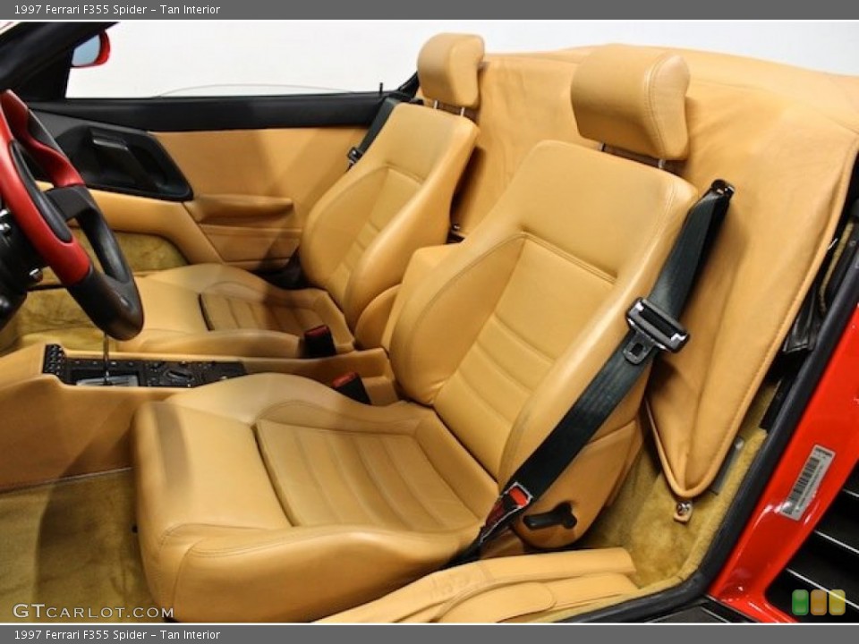 Tan Interior Front Seat for the 1997 Ferrari F355 Spider #80397858