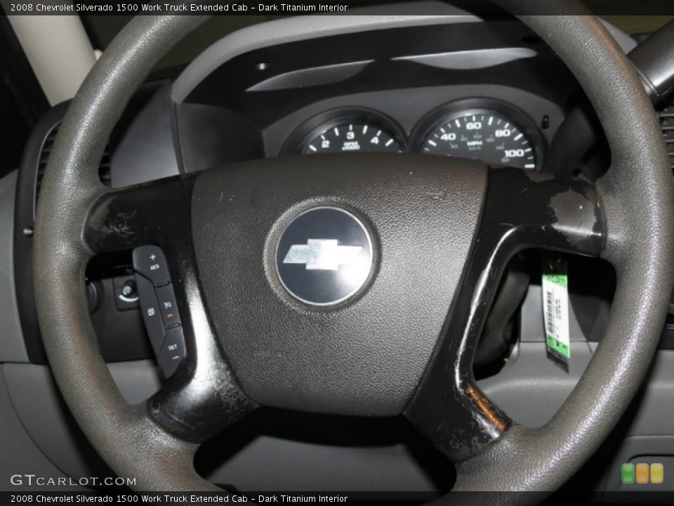Dark Titanium Interior Steering Wheel for the 2008 Chevrolet Silverado 1500 Work Truck Extended Cab #80398277