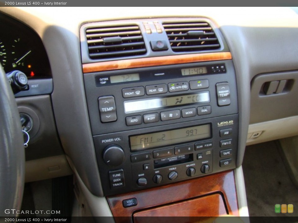 Ivory Interior Controls for the 2000 Lexus LS 400 #80398883