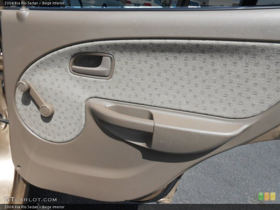 Beige Interior Door Panel for the 2004 Kia Rio Sedan #80400122