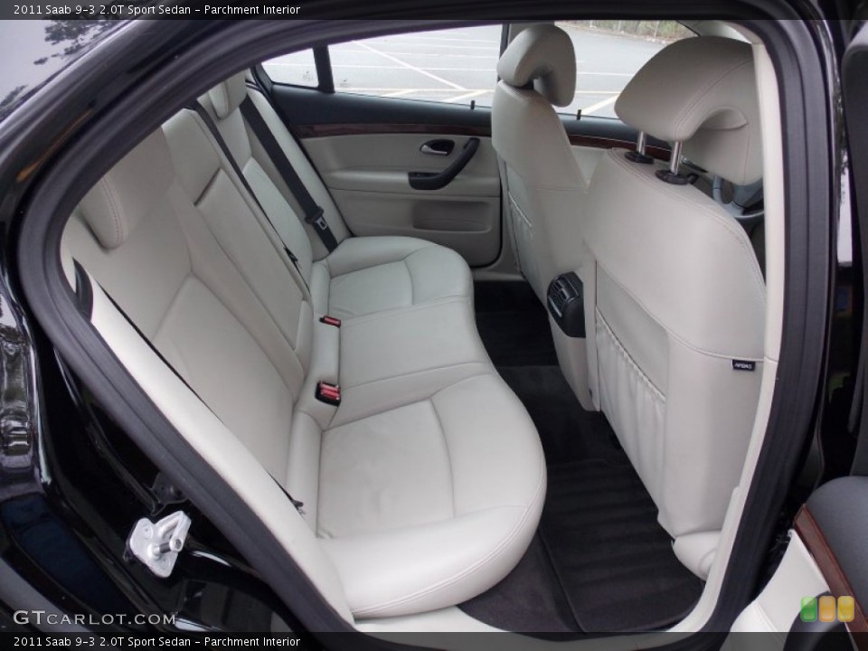 Parchment Interior Rear Seat for the 2011 Saab 9-3 2.0T Sport Sedan #80400183