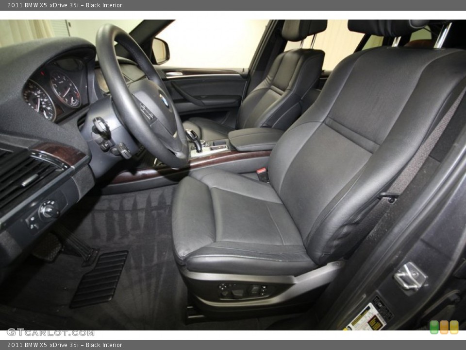 Black Interior Front Seat for the 2011 BMW X5 xDrive 35i #80400709