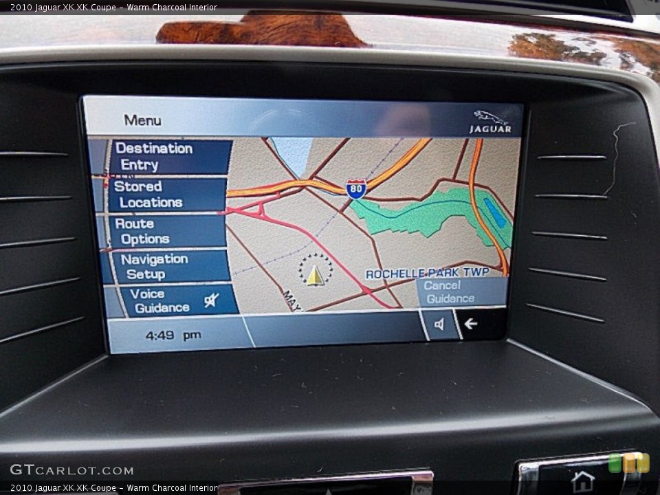 Warm Charcoal Interior Navigation for the 2010 Jaguar XK XK Coupe #80401303