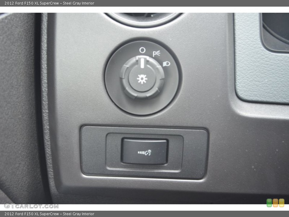 Steel Gray Interior Controls for the 2012 Ford F150 XL SuperCrew #80402428