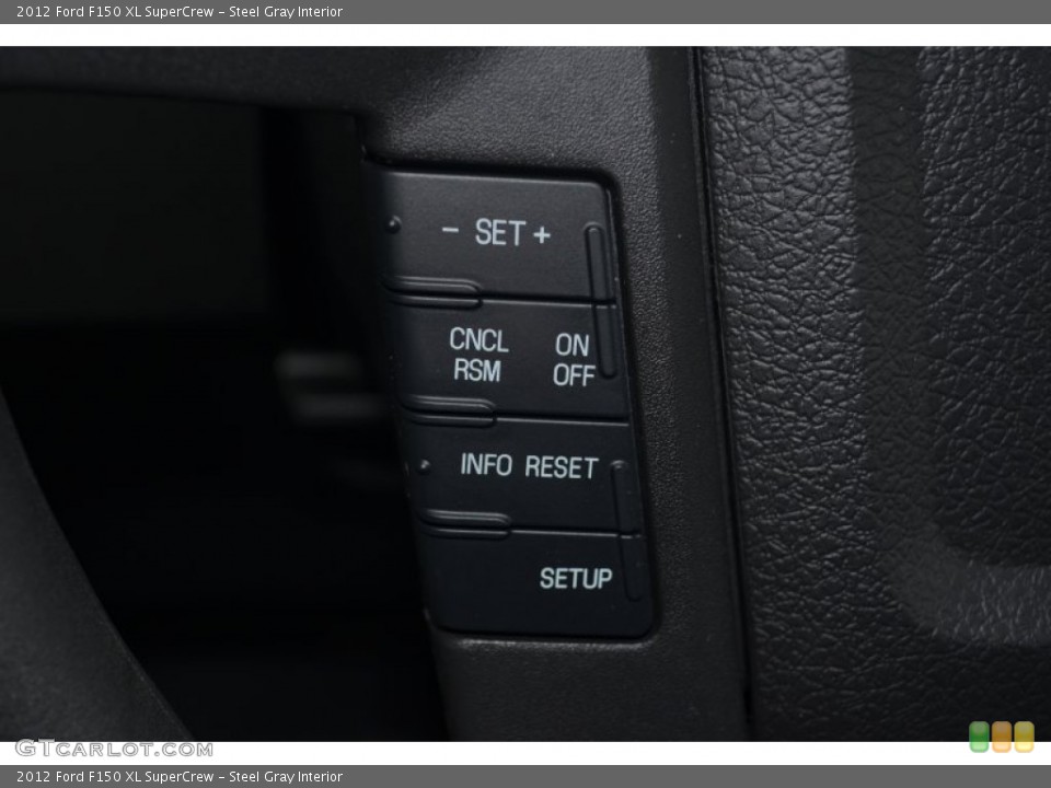 Steel Gray Interior Controls for the 2012 Ford F150 XL SuperCrew #80402449