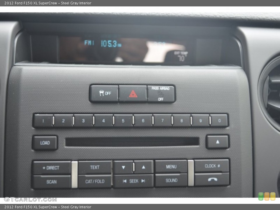 Steel Gray Interior Controls for the 2012 Ford F150 XL SuperCrew #80402511