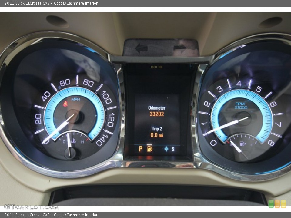Cocoa/Cashmere Interior Gauges for the 2011 Buick LaCrosse CXS #80402666