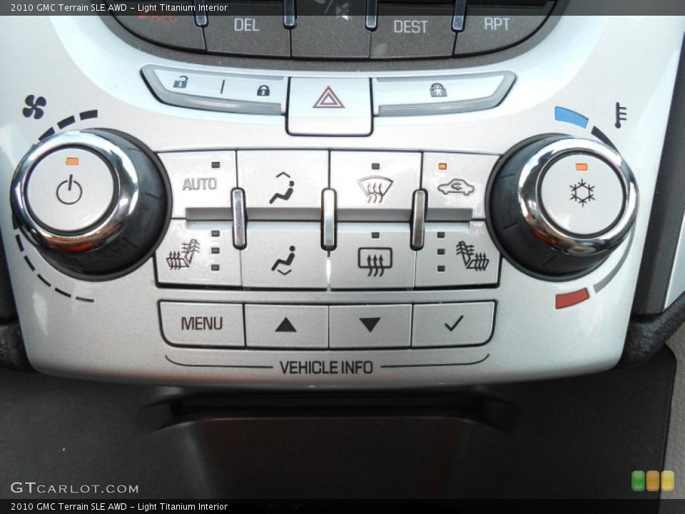 Light Titanium Interior Controls for the 2010 GMC Terrain SLE AWD #80404333