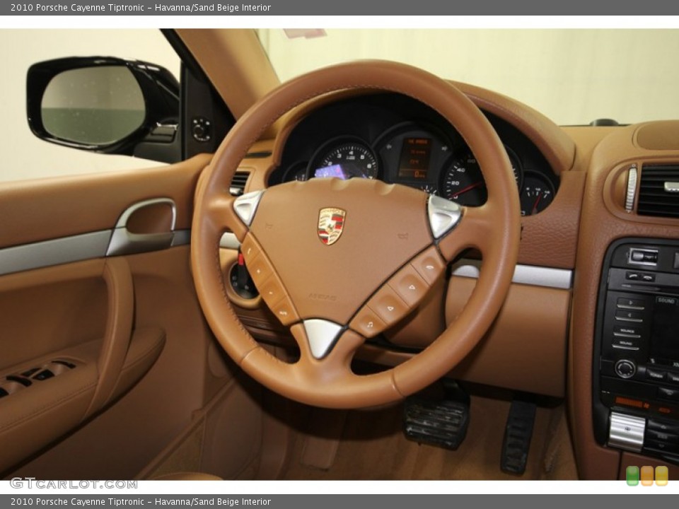 Havanna/Sand Beige Interior Steering Wheel for the 2010 Porsche Cayenne Tiptronic #80404471