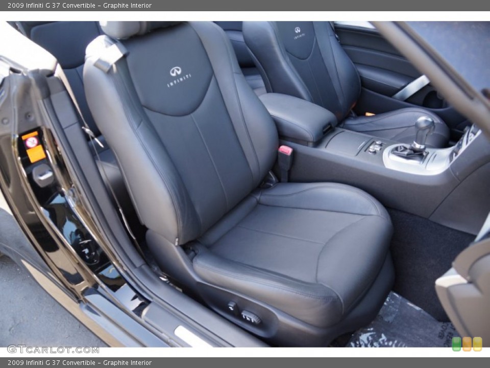 Graphite Interior Front Seat for the 2009 Infiniti G 37 Convertible #80404558