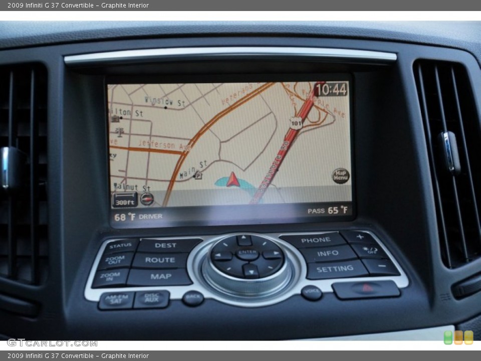 Graphite Interior Navigation for the 2009 Infiniti G 37 Convertible #80404684