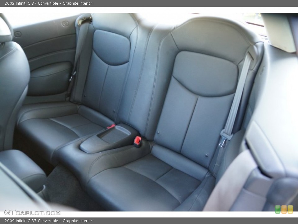 Graphite Interior Rear Seat for the 2009 Infiniti G 37 Convertible #80404771