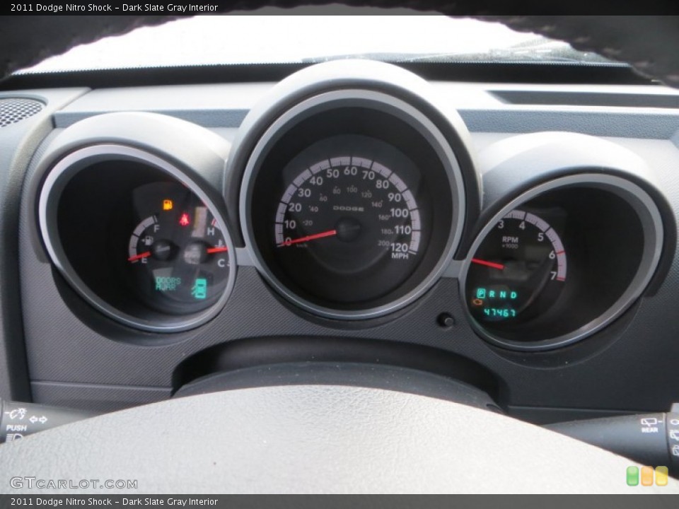 Dark Slate Gray Interior Gauges for the 2011 Dodge Nitro Shock #80406531