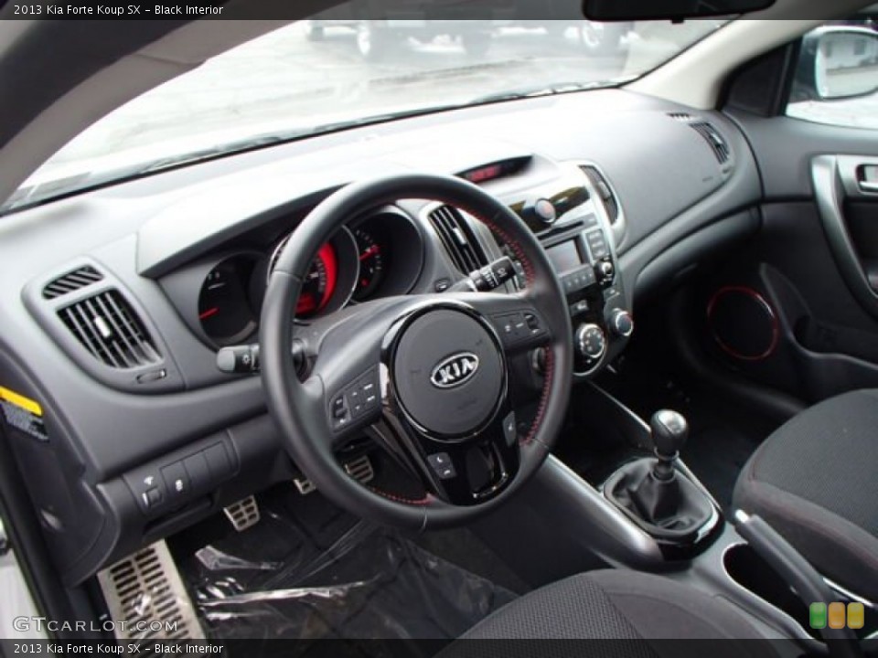 Black Interior Dashboard for the 2013 Kia Forte Koup SX #80407035