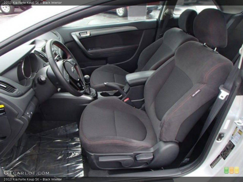 Black Interior Front Seat for the 2013 Kia Forte Koup SX #80407057